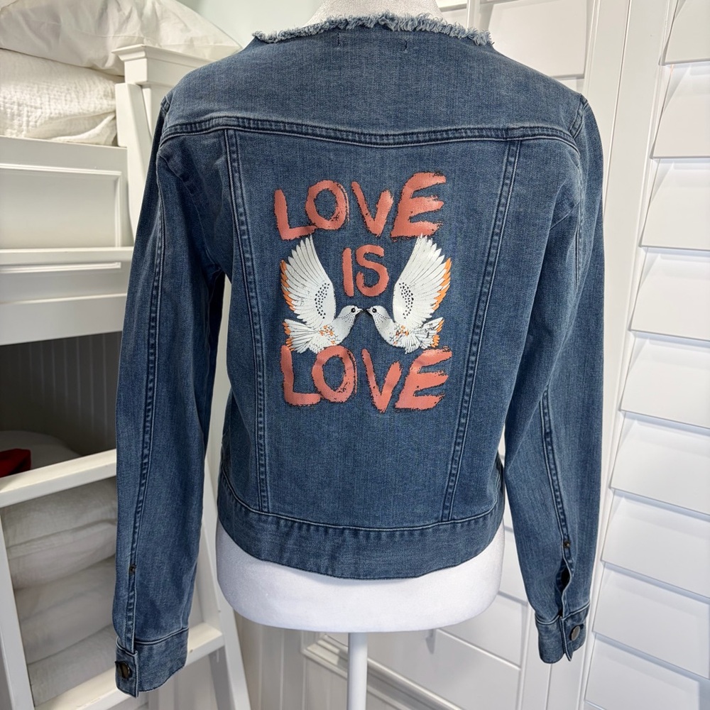 LOVE IS LOVE Denim Jacket (S)